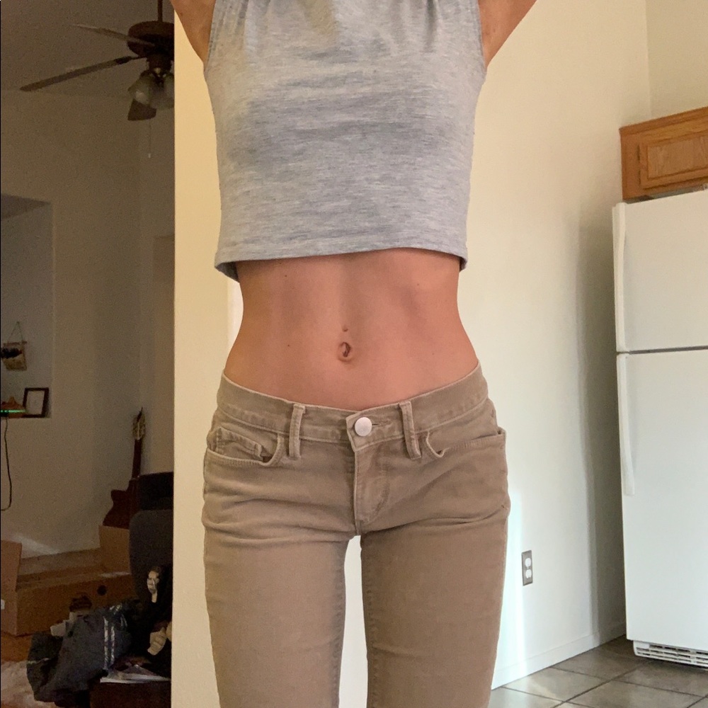 tan corduroy skinny jeans Ann Taylor loft